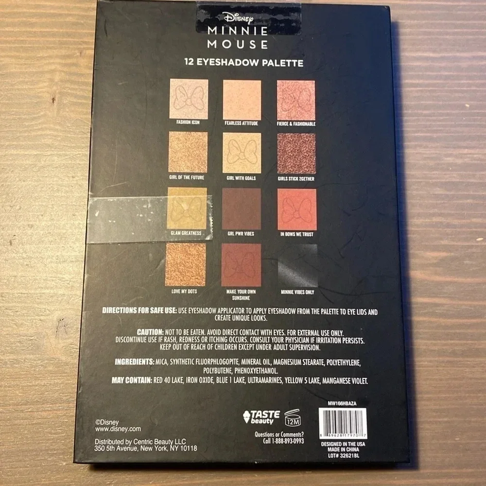 Disney Minnie Mouse 12 Eyeshadow Palette NWT Neutral Shimmer Matte Shades